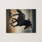 Puzzle Stallion noir galopant (Horizontal)