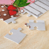 Puzzle Stand de baisers de Border Collie pour la Saint-Va (Côté)