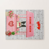 Puzzle Stand de baisers de Border Collie pour la Saint-Va (Horizontal)