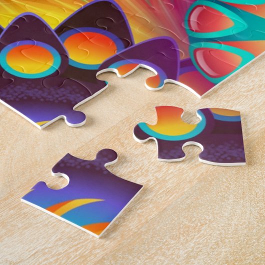 Puzzle Starburst Psychédélique Abstraite Mandalas (Côté)