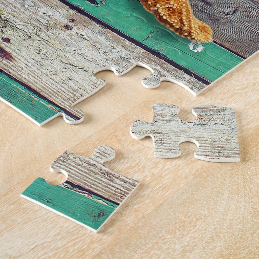 Puzzle Starfish Rustic Beach Board Nautique (Côté)