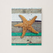 Puzzle Starfish Rustic Beach Board Nautique (Vertical)