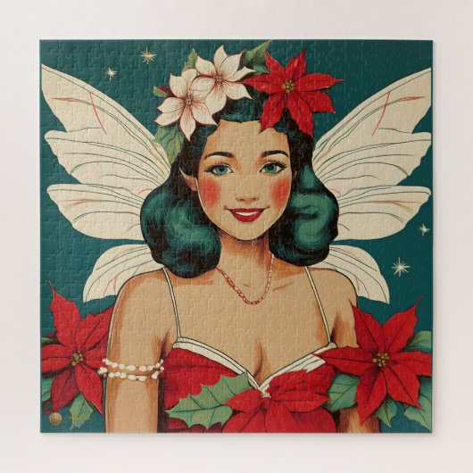 Puzzle Starlet Retro les années 50 Tropical Christmas Pin (Vertical)