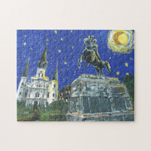 Puzzle Starry Night New Orleans French Quartier (Horizontal)