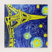 Puzzle Starry Night Paris France (Horizontal)