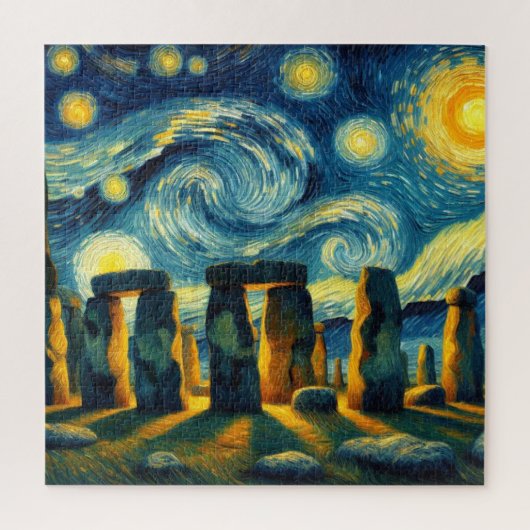 Puzzle Starry Night Stonehenge (Vertical)