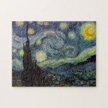 Puzzle Starry Night - van Gogh Peinture Art<br><div class="desc">De la lampe du mineur de Nuenen à celle qu'il plaça sur son rebord de fenêtre suivant la scène avec Gauguin ; de la vedette du soir il nota en 1875 dans Corot Olive Orchard à la lettre qu'il écrivit à son frère en août 1888, dans laquelle il disait :...</div>