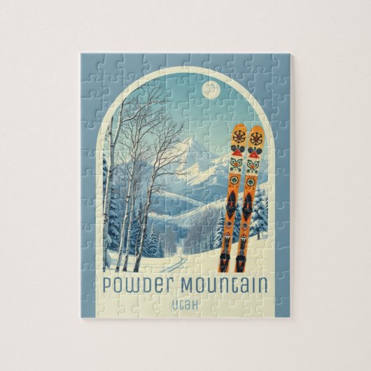 Puzzle Station de ski Powder Mountain Utah jeu (Vertical)
