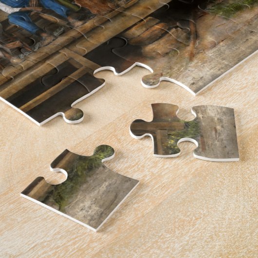 Puzzle Station-service - Dimanche après-midi - 1939 (Côté)