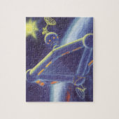 Puzzle Station spatiale en orbite de science-fiction vint (Vertical)