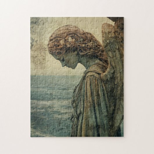 Puzzle Statue d'ange avec Patina (Vertical)