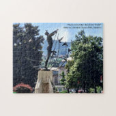 Puzzle Statue dans le Parc de Sarajevo en Bosnie (Horizontal)