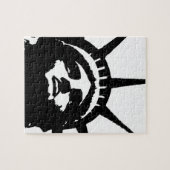 Puzzle Statue d'Art Pop Noir & Blanc de la Liberté (Horizontal)