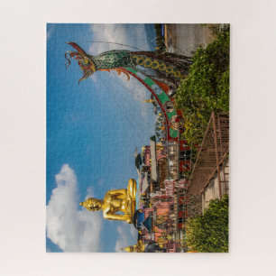 Puzzle Statue de Bouddha sur le bateau du Mékhong