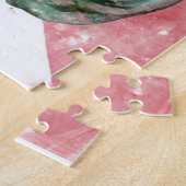 Puzzle Statue de la Liberté closeup avec drapeau aquarell (Côté)