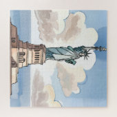 Puzzle Statue de la Liberté | Monument aquarelle (Horizontal)