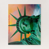 Puzzle Statue de la Liberté New York.Salutations de Noël (Vertical)