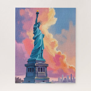 Puzzle Statue de la Liberté New York Watercolor