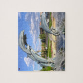 Puzzle Statue de l'eau des dauphins Colorado. (Vertical)