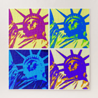 Puzzle Statue de style pop art de la liberté