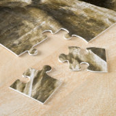 Puzzle Statue en bronze affligée Auguste Rodin le penseur (Côté)