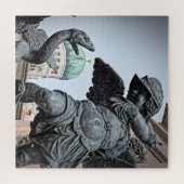 Puzzle Statue guerrière à Munich - 20x20 - 676 pcs (Horizontal)
