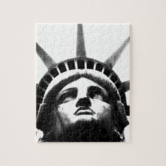 Puzzle Statue noire et blanche de la Liberté (Vertical)
