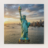 Puzzle Statue of Liberty With Rainbow Ice Cream Cone (Vertical)