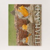 Puzzle Statues de Bouddhas assis | Ayutthaya, Thaïlande (Vertical)