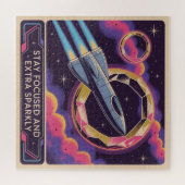 Puzzle Stay Focused And Extra Sparkly (Horizontal)