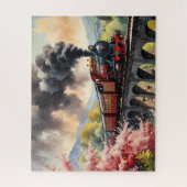 Puzzle Steam Train Dreams Landscape Artwork (Vertical)