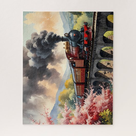 Puzzle Steam Train Dreams Landscape Artwork (Vertical)