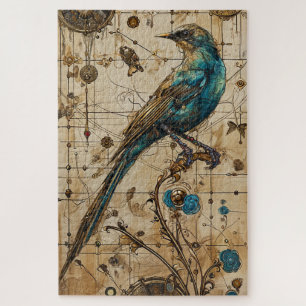 Puzzle Steampunk Bird Art Difficulté