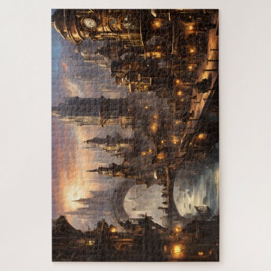 Puzzle Steampunk City à Twilight (Vertical)