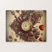 Puzzle Steampunk cœur / Saint-Valentin (Horizontal)