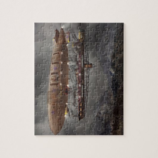 Puzzle Steampunk - dirigeable souple - dirigeable Maximus (Vertical)