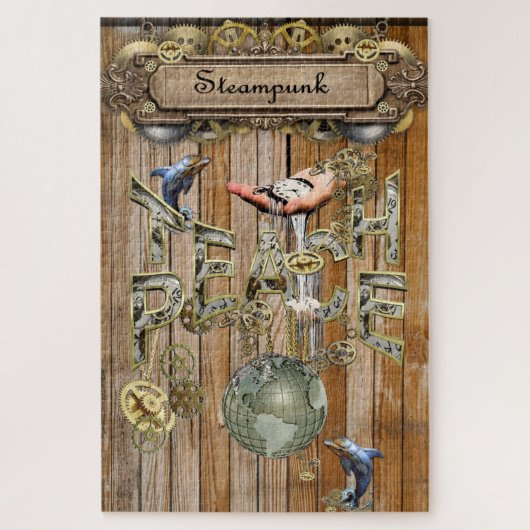 Puzzle Steampunk Graphic Element Collections sur bois (Vertical)