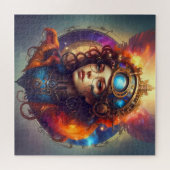 Puzzle Steampunk Hanging Portrait d'une fille (Horizontal)