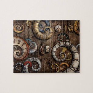 Puzzle Steampunk - horloge - machine de temps