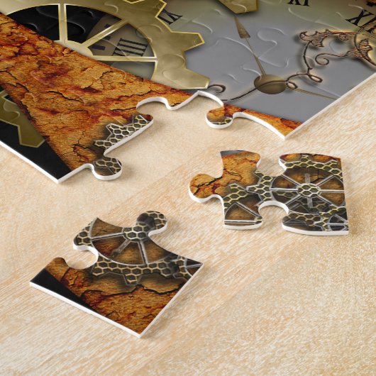 Puzzle Steampunk, horloges et vitesses (Côté)