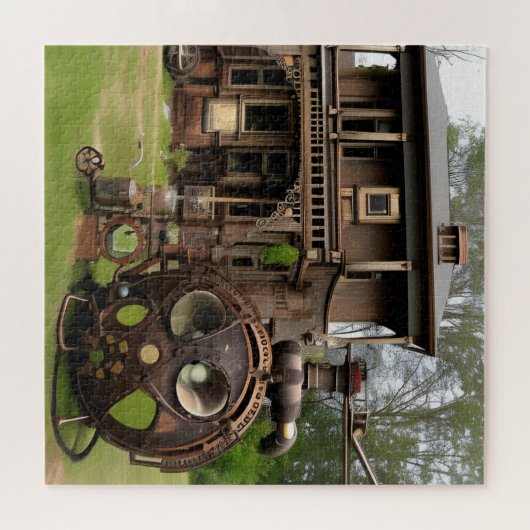 Puzzle Steampunk House & Alien (Horizontal)