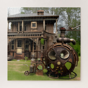 Puzzle Steampunk House & Alien