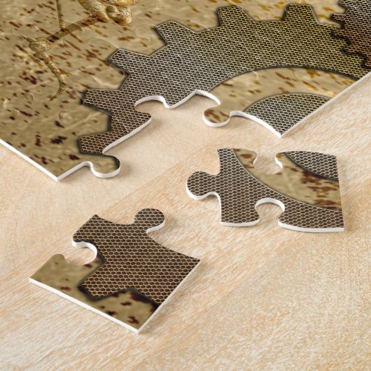 Puzzle Steampunk, libellules impressionnantes de vapeur (Côté)