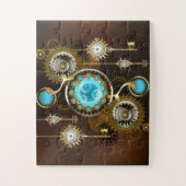 Puzzle Steampunk Rusty Background (Vertical)