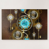 Puzzle Steampunk Rusty Background (Horizontal)