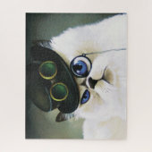 Puzzle Steampunk Siamese Persian Chat (Vertical)