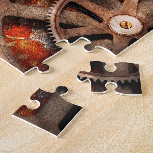 Puzzle Steampunk - vitesses - fonctionnements intérieurs (Côté)