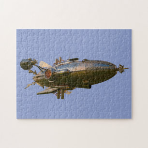 PUZZLE STEAMPUNK ZEPPELIN BLIMP JIGSAW PUZLE