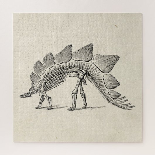 Puzzle Stegosaurus Dinosaure Squelette Fossile (Vertical)
