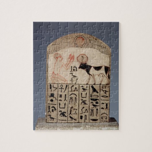 Puzzle Stela au taureau d'api (chaux peinte) (Vertical)